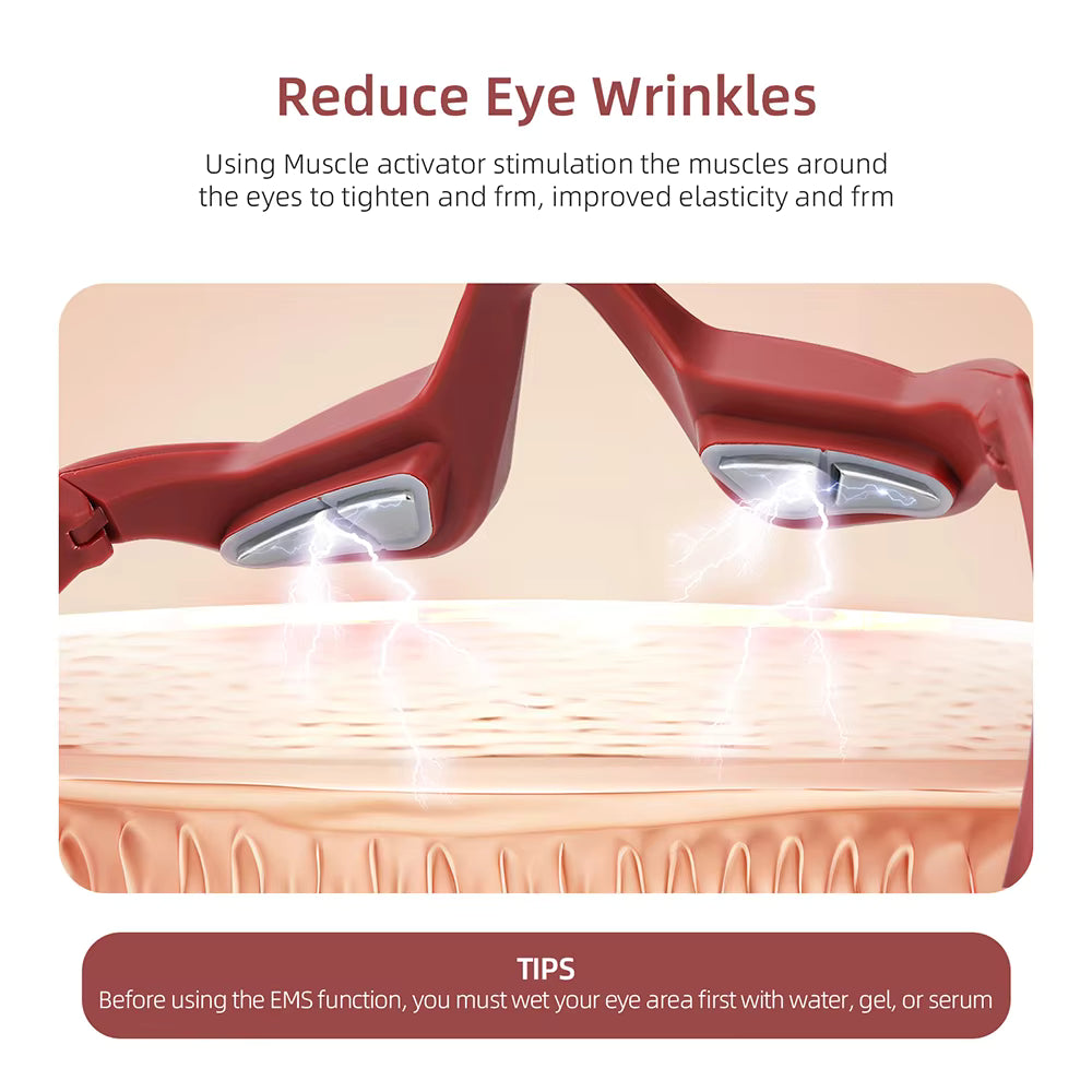 Smart Micro-Current Eye Rejuvenation Glasses – Anti-Dark Circle & Eye Bag Relief Device